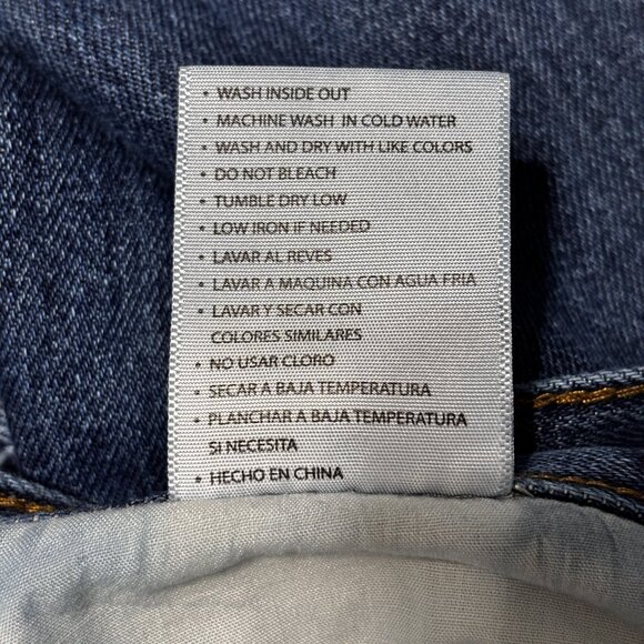 KanCan Estilo High Rise Distressed Straight Jeans 9/28 Button Fly 100% Cotton - Picture 9 of 13